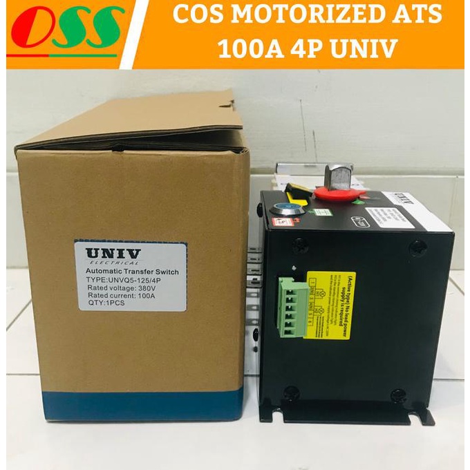 Cos Motorized Ats 100A 4P Ats Univ Univ-100A Untuk Panel Ats Amf