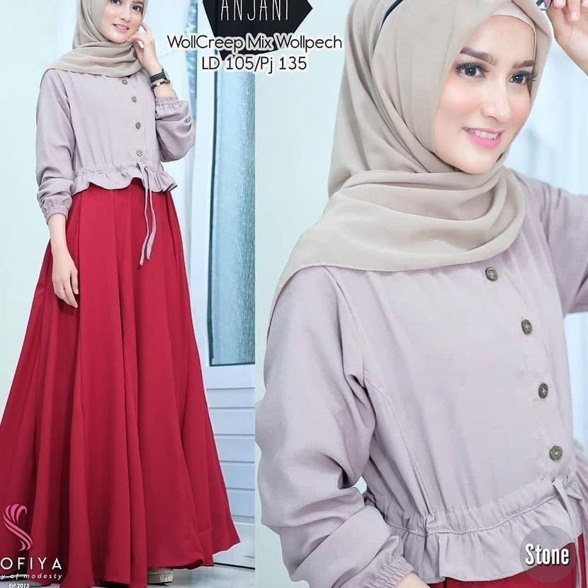 【TGP】 Atasan Wanita Baju Muslim Wanita Terbaru / Stelan Wanita Muslim Atasan Muslim HILDA TUNIK Baju