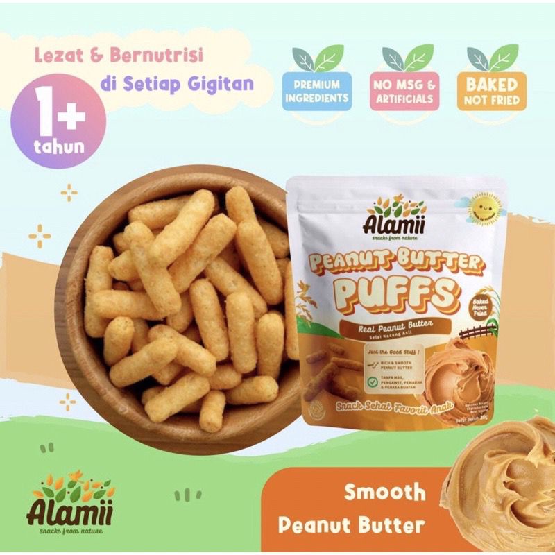 ALAMII PUFF HEALTHY SNACK ANAK 25GR anak promina snack bayi alamii puffs CEMILAN BISKUIT MPASI BAYI alami puff