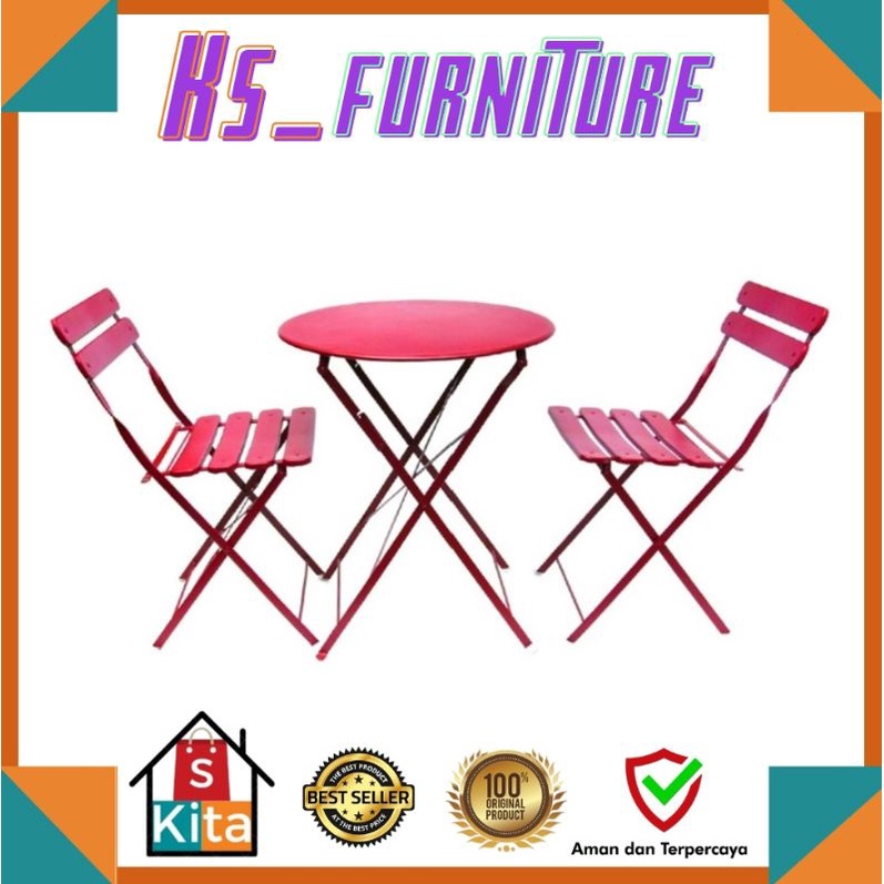 Set Kursi dan Meja/Kursi Lipat/Meja Lipat/set kursi dan meja taman/set kursi meja