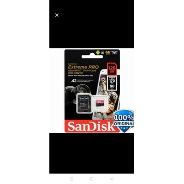 MicroSd Sandisk 128 GB extreme pro