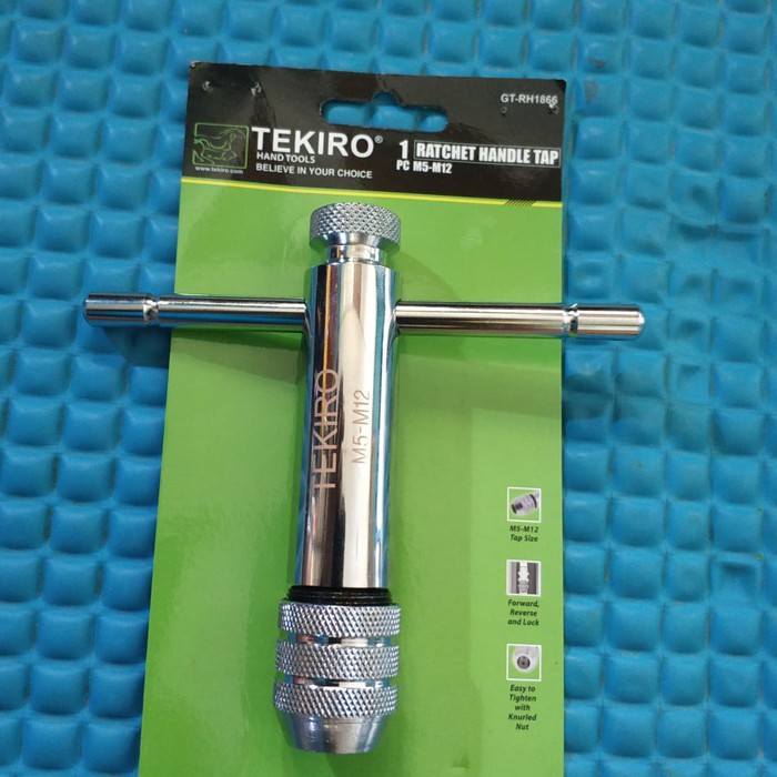 gagang handle tap rachet m5 m12 tekiro   hand tap m5 m12 tekiro