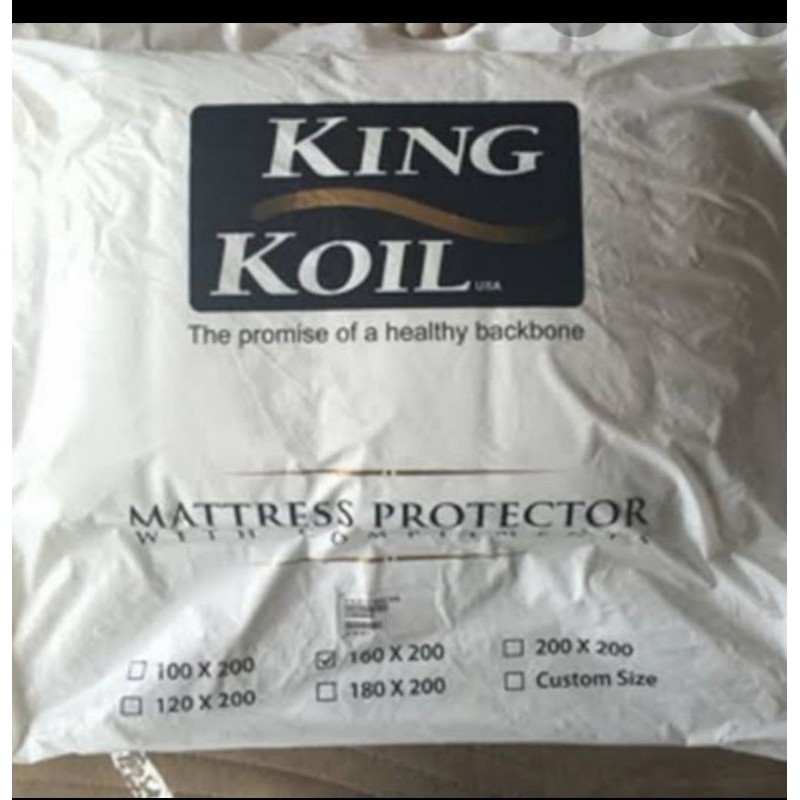 matras protector kingkoil original ukuran 200 × 200