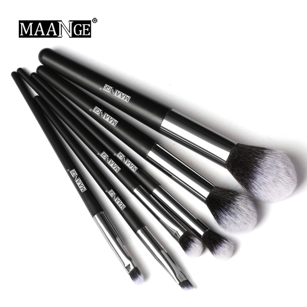 MAANGE 6 Pcs Makeup Brush Kit Blush kuas Loose Powder Brush 5728