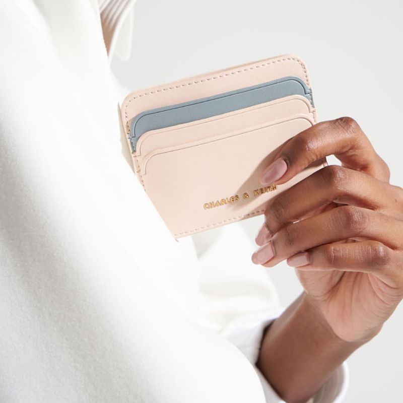 7.7 SALE | CK Two-Tone Multi Slot Card Holder