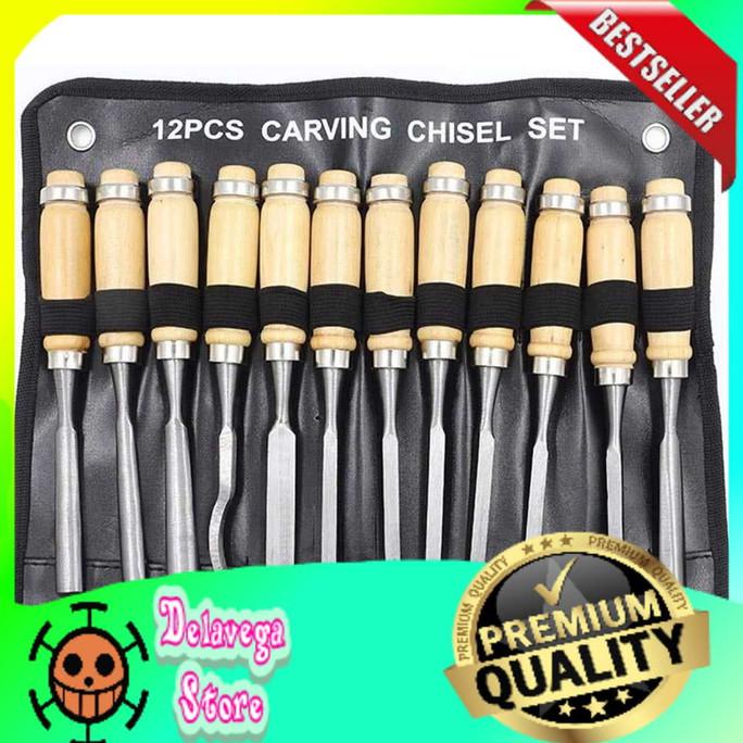

Alat Ukir Pahat Kayu Set 12 In 1 Wood Carving Art Knife