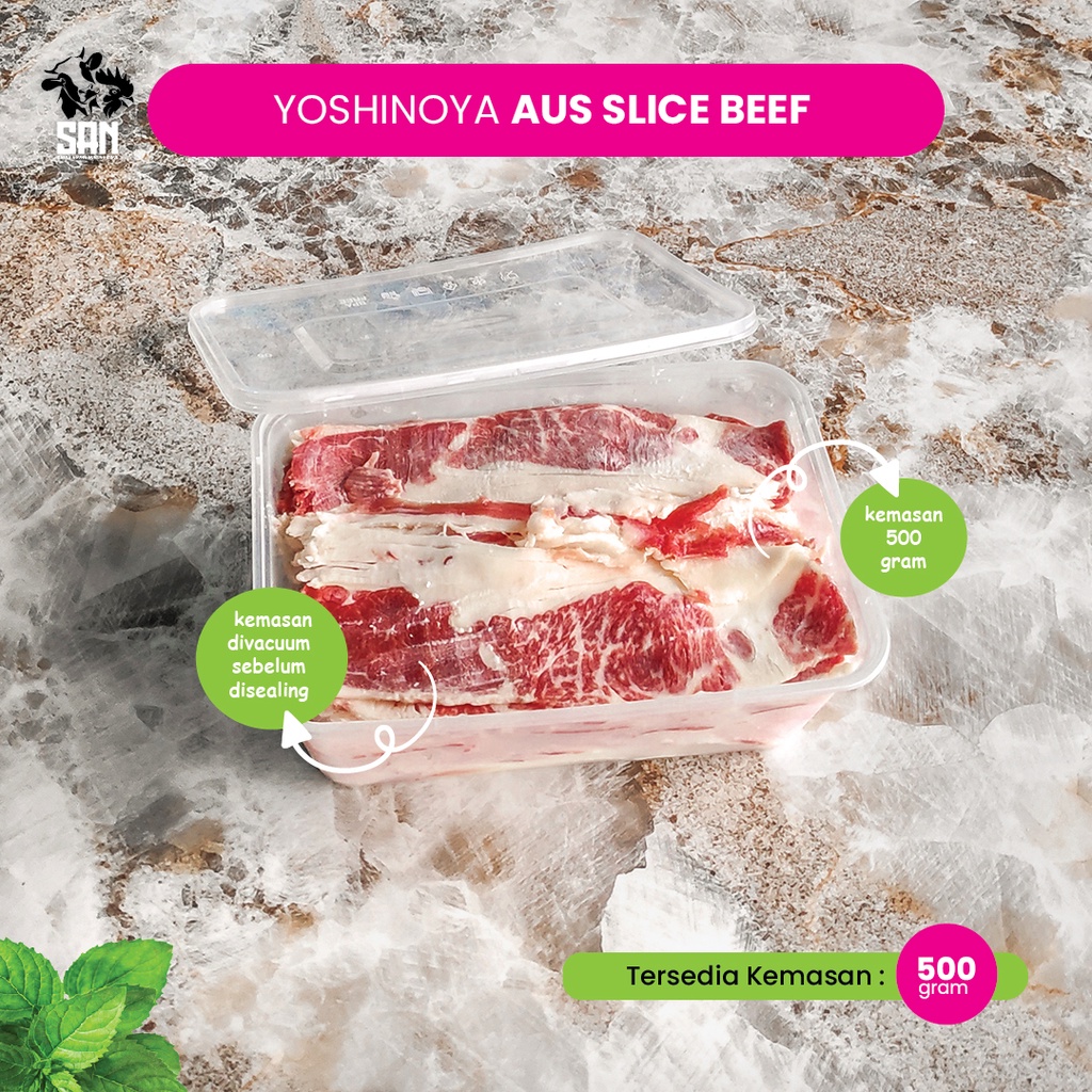 

Daging Sapi Iris Tipis Slice Beef Yoshinoya Import AUS Halal 500gr