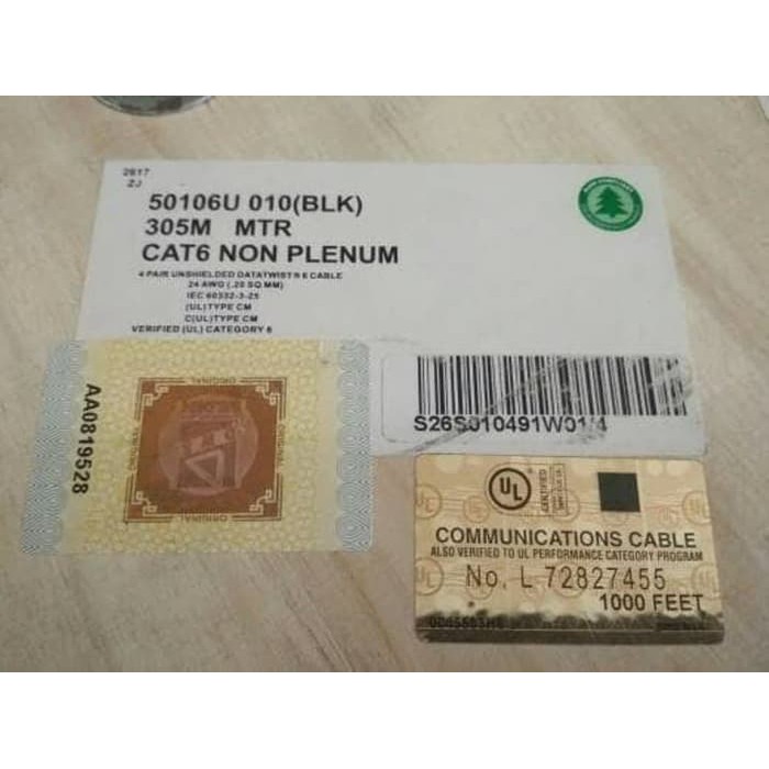 Belden Kabel UTP Cat.6 Outdoor 305mtr 50106U Black