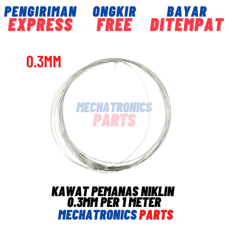 [5765] Kawat Pemanas Niklin Nikelin 0.3mm Permeter