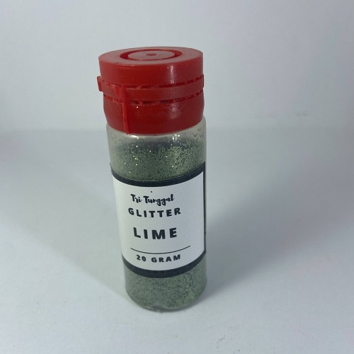 Sparkle Glitter LIME 20 gr 20gr Hijau Jeruk Nipis Powder Serbuk Eceran Sablon Resin Pernak Pernik Hiasan Bubuk Padat Diy Kerajinan Kesenian Art Prakarya Seni Perlengkapan Bahan Craft Crafting DIY Warna Warni Painting Color Colour Grosir Prakarya Malang