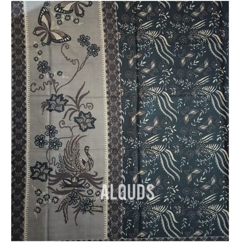 Kain Batik Premium Elegan Katun Motif Abstrak Burung Merak