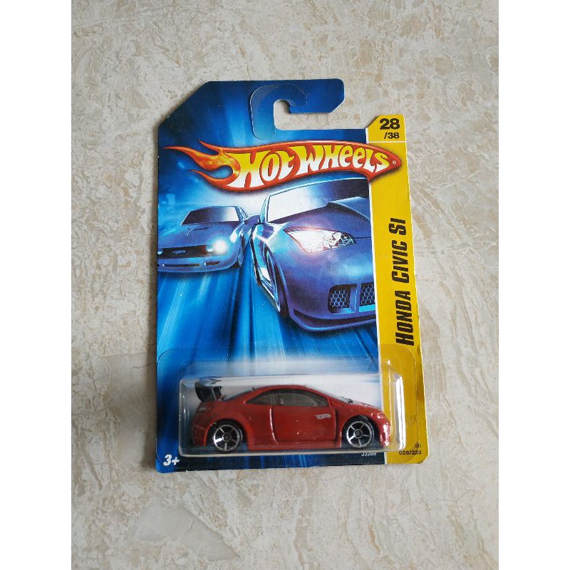 Hotwheels honda civic SI Red Keren Collectible Rare Murmer