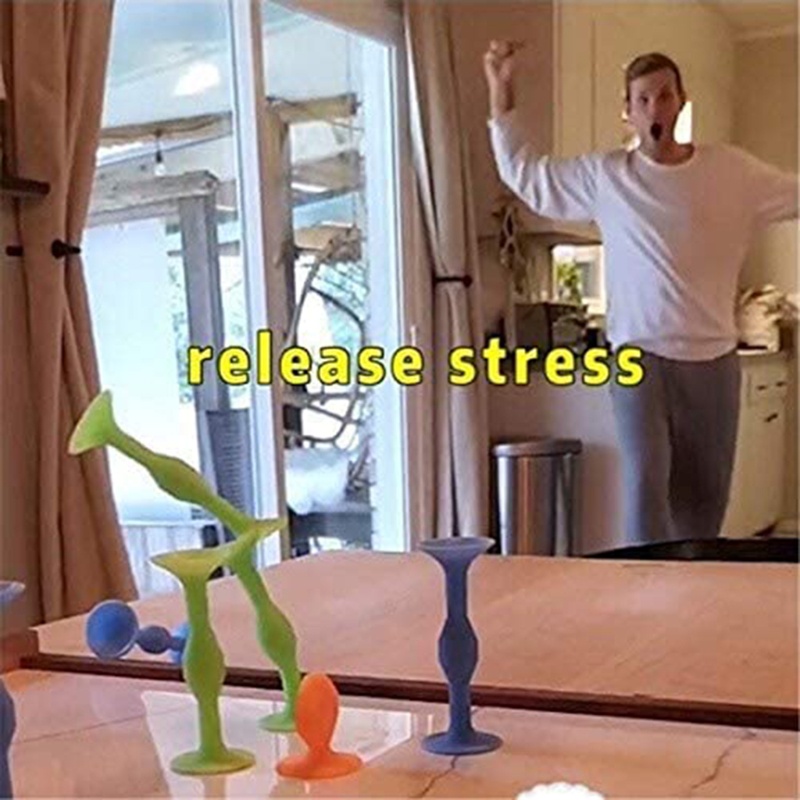 Mary 1PC Mainan Interlocking Building Squigz Rumah Boneka Mainan Portabel Anti-Stres Gadget