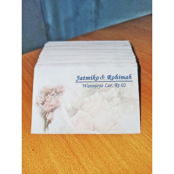 

Amplop Desain + Nama Kondangan / Angpao