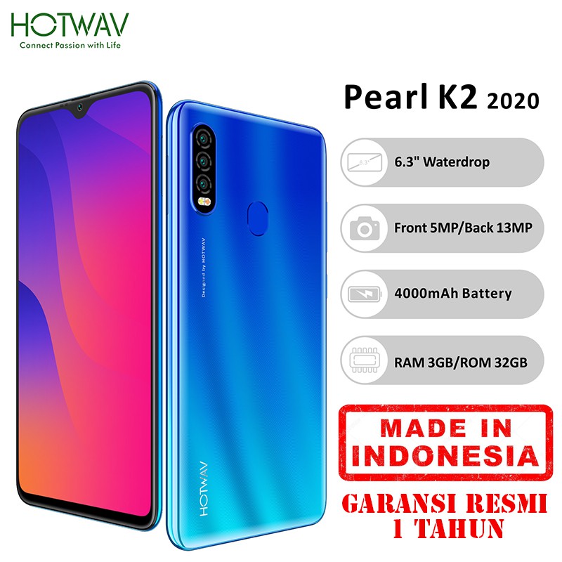 HOTWAV Pearl K2 2020 Smartphone 3GB+32GB Layar FHD 6.3" Fast Charging