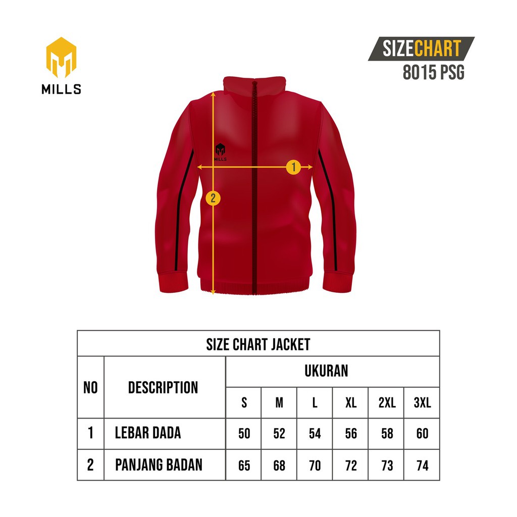 MILLS PSG PATI FC Track Suit Jacket 8015PSG Original