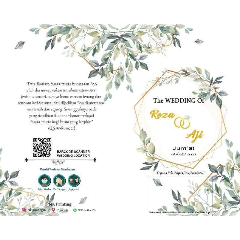 

Undangan Nikah Roustic Murah (Motif A)