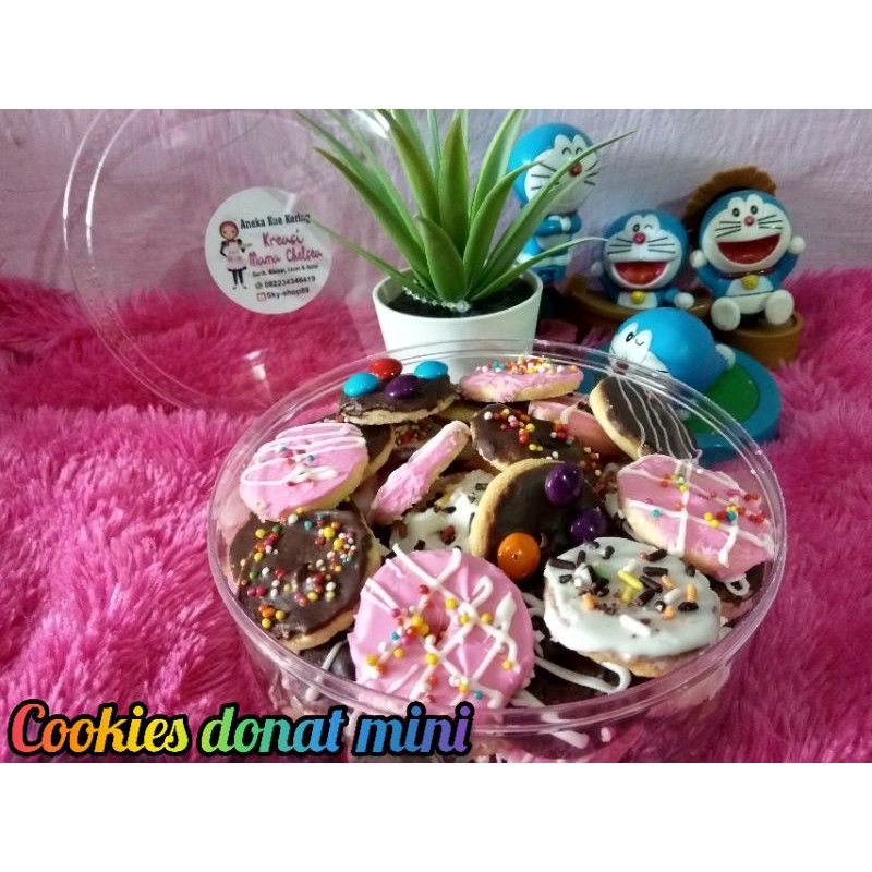 

cookies donat mini aneka rasa toping