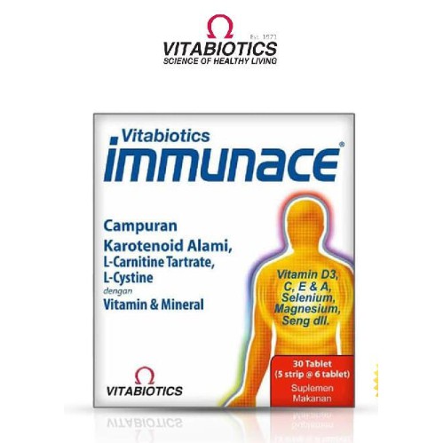 Jual Multivitamin Vitabiotics Immunace Vitamin C Vitamin E Suplemen Daya Tahan Tubuh Indonesia Shopee Indonesia