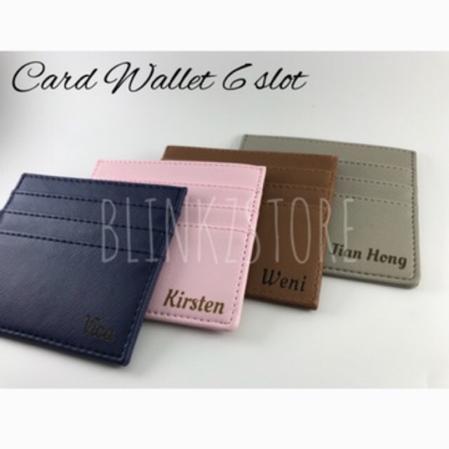 CARD HOLDER 6 SLOT / Dompet Kartu / Saffiano Leather