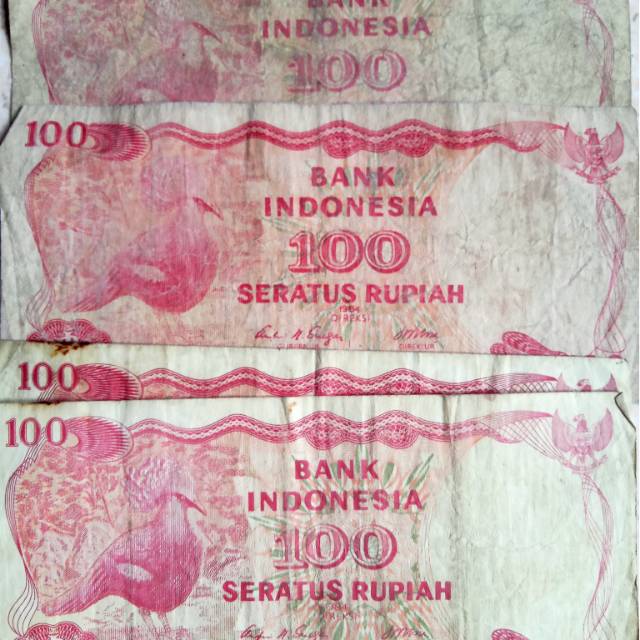 Uang 100 rupiah tahun 1984