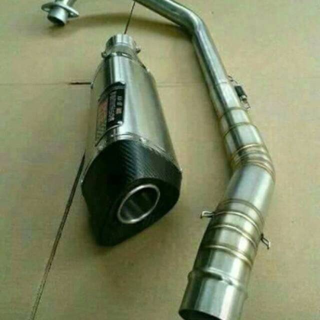 Yoshimura R11 leher semi stenlees untuk : R15/ViXionnew/CB150/CBR150