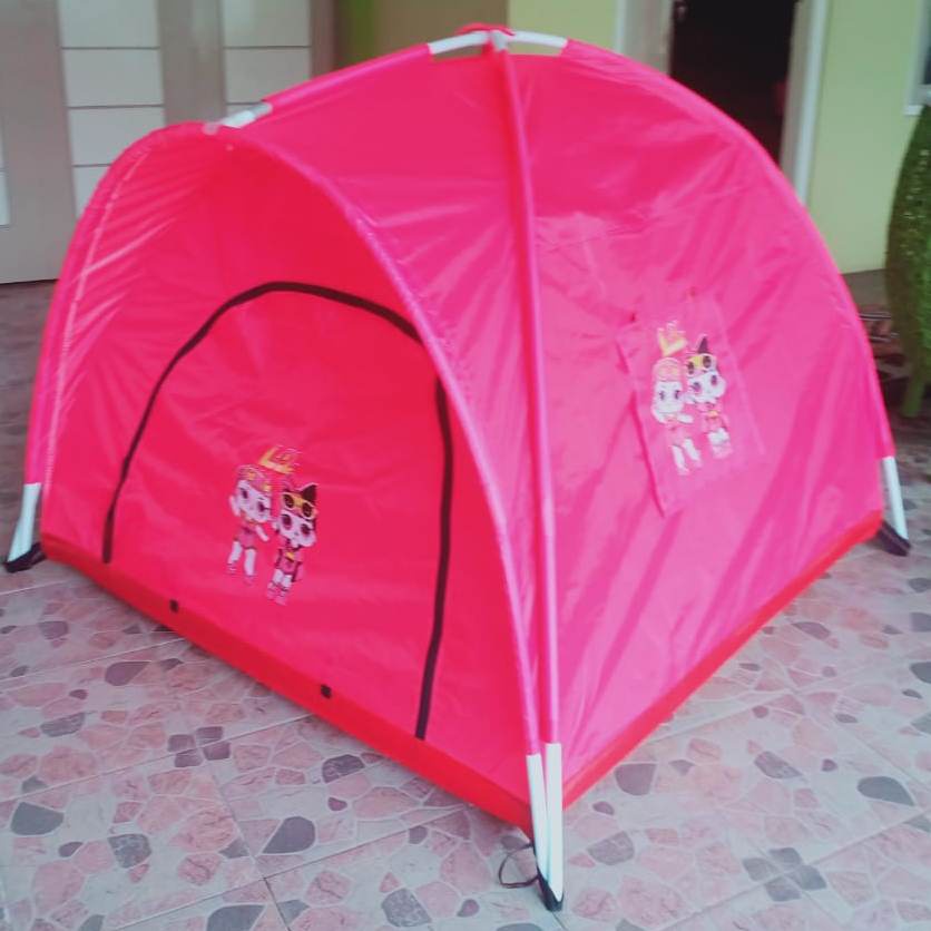 Tenda Anak Full Pink / Tenda Mainan Anak / Tenda Camping Anak /Tenda Ukuran 100cm.120cm.140cm