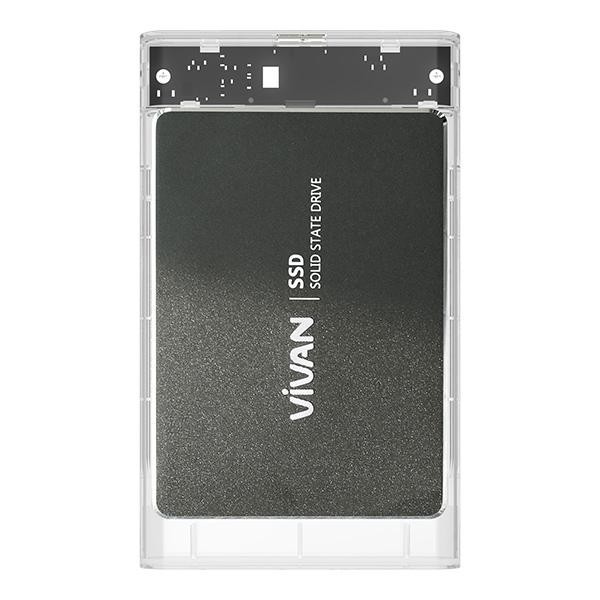 Vivan External Hard Drive VSHD1 - Transparent 2.5 Inch SATA USB 3.0 - Garansi Resmi 3 Tahun