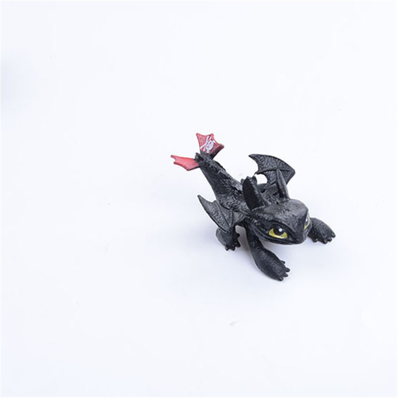 Mainan Action Figure Toothless Model Anime How To Train Your Dragon Bahan Pvc Ukuran 7-8cm Untuk Koleksi Anak