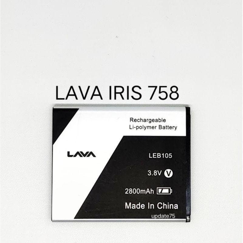 Baterai Lava Iris 758 750 LEB105 LEB 105