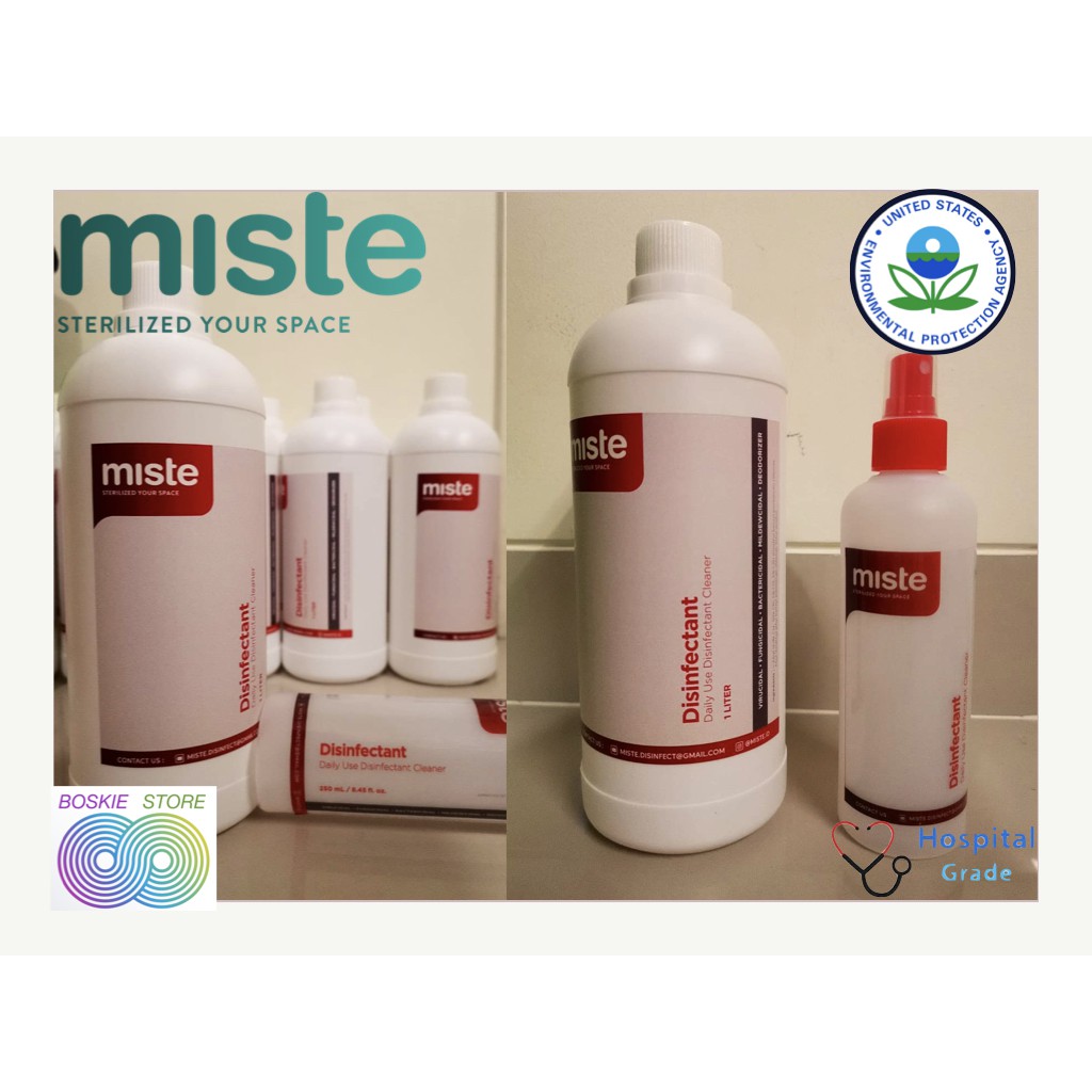 Disinfectant Liquid Miste Hospital Grade Non Residual EPA Approved