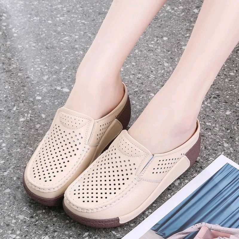 sendal wedges wanita import tipe s518