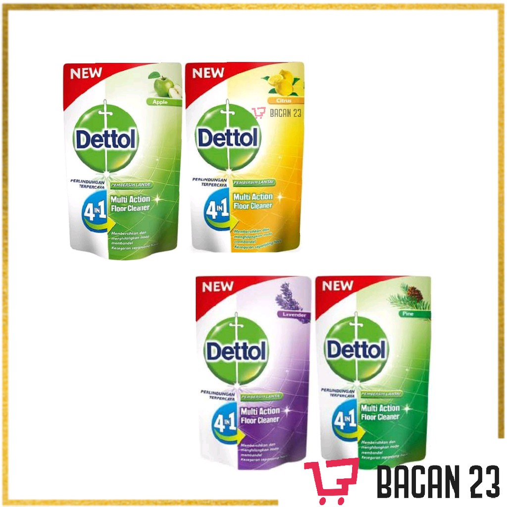 Dettol 4in1 Multi Action (700ml) (Lavender-Citrus) / Pembersih Lantai/ Bacan23