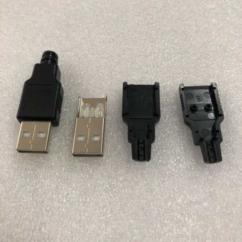 soket USB male soket USB cowok soket USB jantan 4 pin