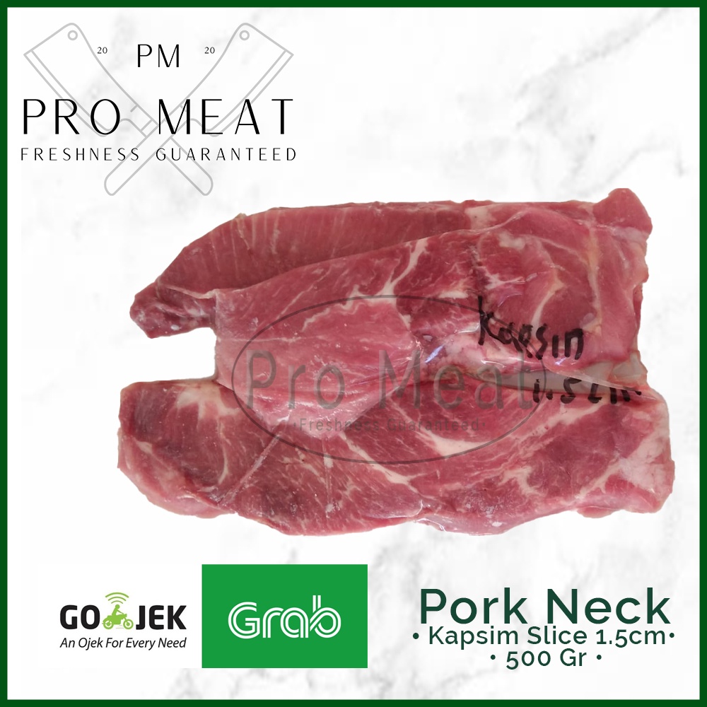 

Daging Babi Kapsim Slice 1.5cm 500g Premium Quality