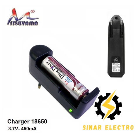 Mitsuyama Charger Baterai 18650 3.7V 1 Slot