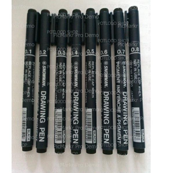 

PROMO 8.8 Drawing Pen Snowman Pigment Ink 0.1 mm - 0.8 mm