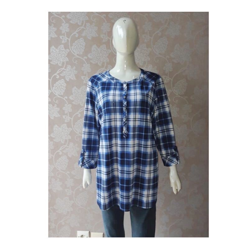 Nygard Blue Plaid Blouse