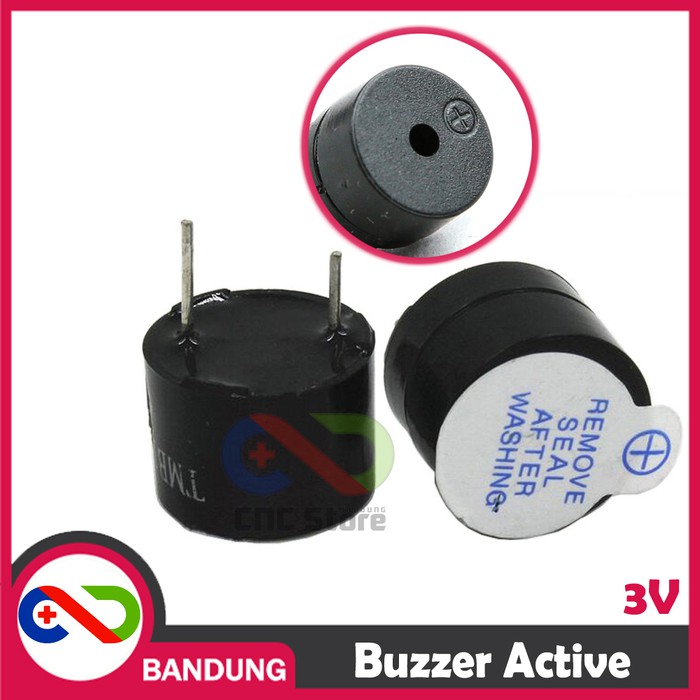 BUZZER SPEAKER ACTIVE 3V 3.3V 12X9.5MM FOR ARDUINO UNO MEGA MINI