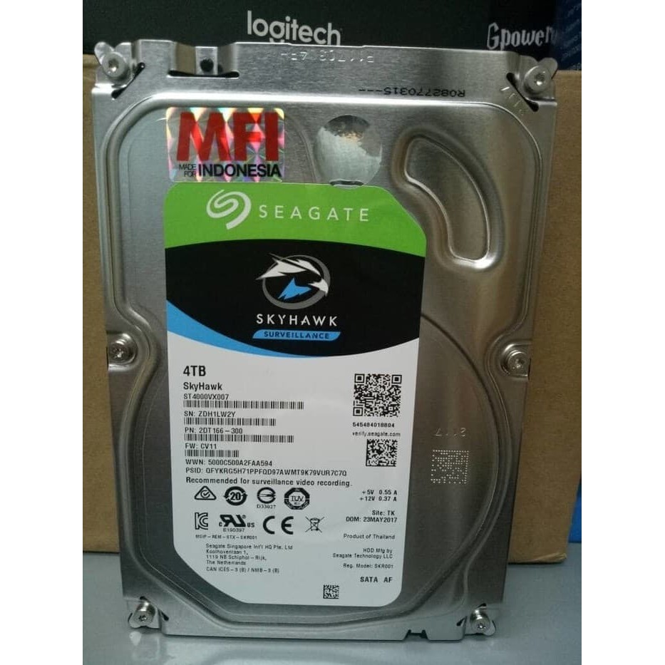 GARANSI BERKUALITAS  Seagate HDD CCTV 4TB SKYHAWK