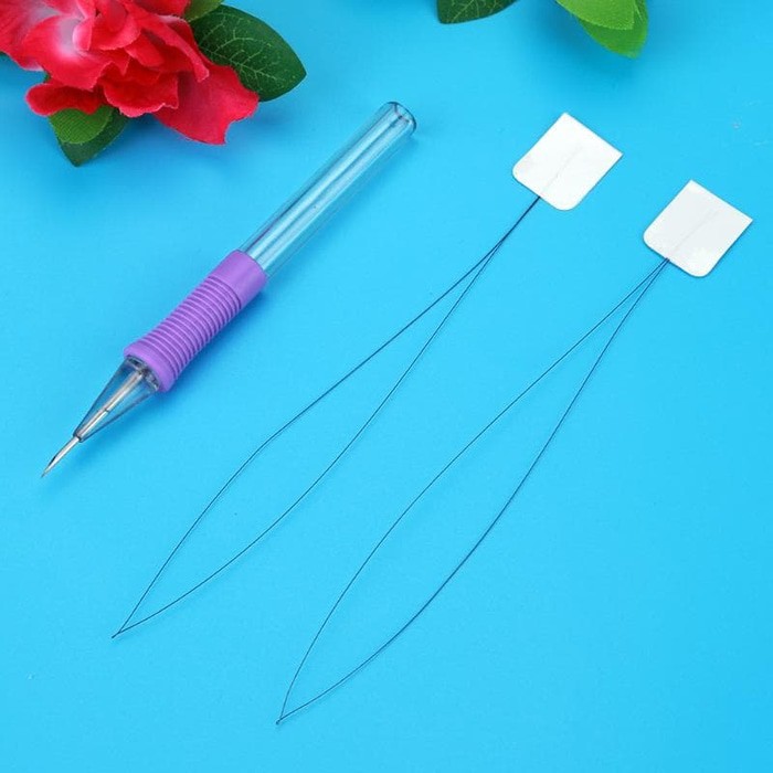 Embroidery Punch Needle with Threader untuk pemula