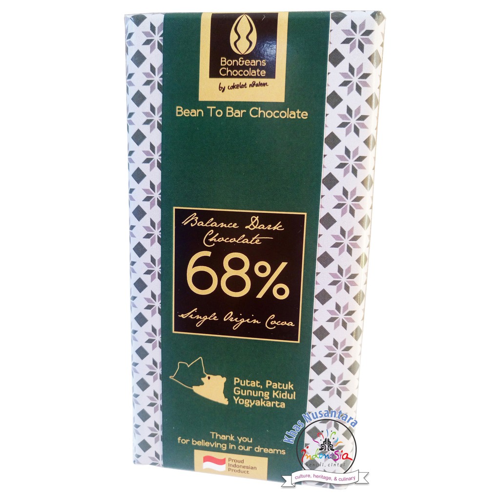 

COKLAT PREMIUM DARK 68⎕85 gr] Cokelat Spesial from nDalem Chocolate