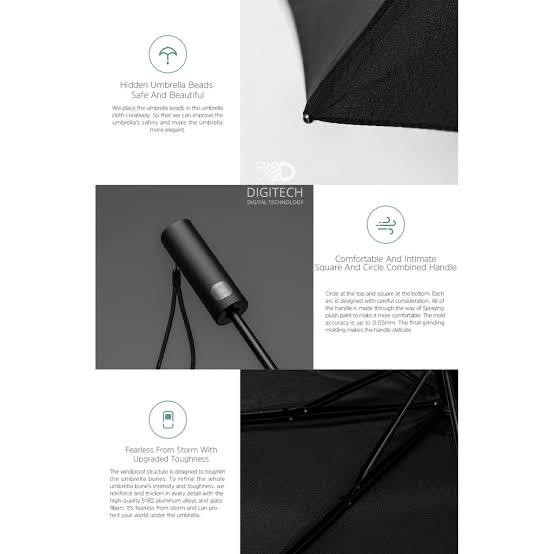 Xiaomi 90Fun Automatic Umbrella With Flashlight