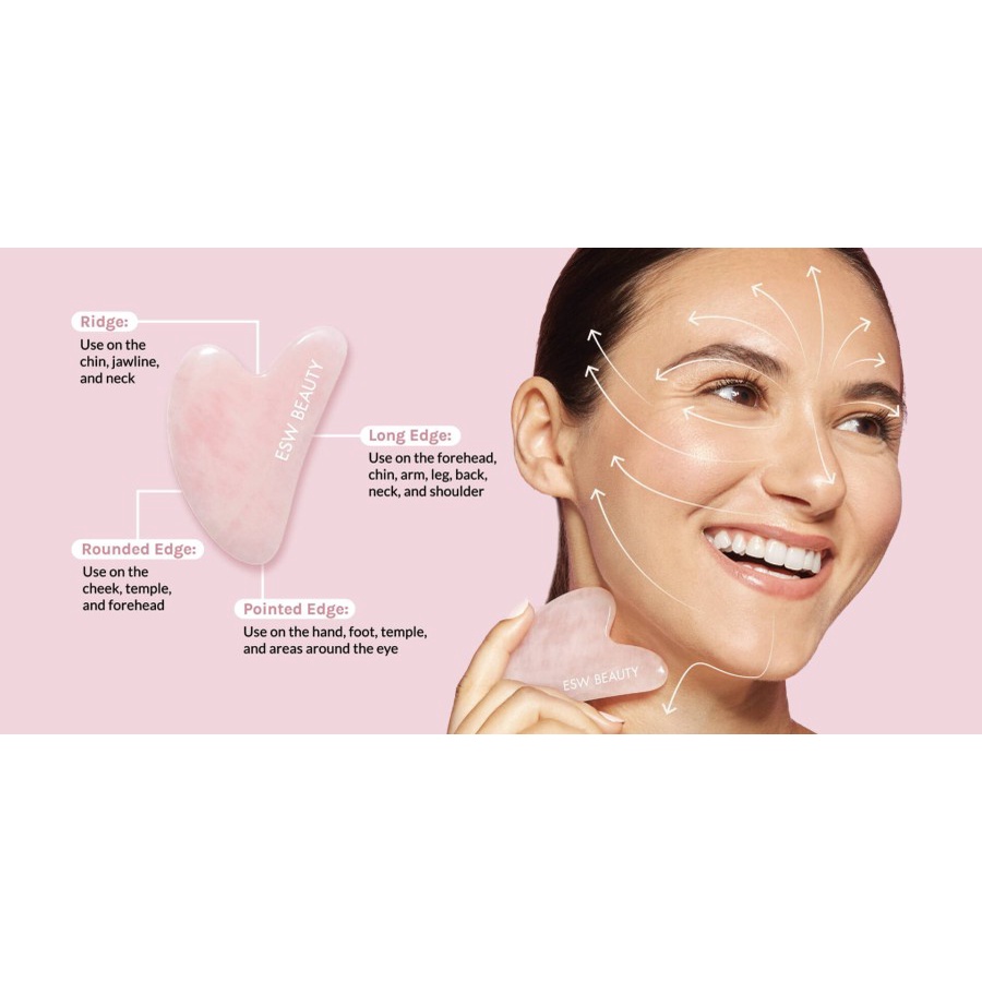 Gua Sha Face Gua Jade Acupressure Beauty Board Alat Face Lifting