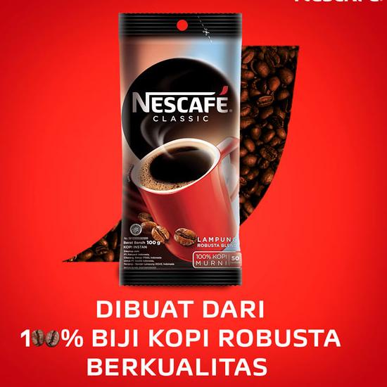 

Barang Bagus ❅ NESCAFE CLASSIC Kopi Instan Sachet Bag 100gr*