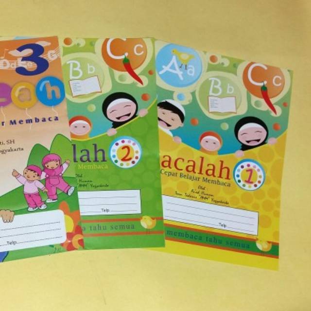 Bacalah Buku Bacaan Tk Tpa Jilid 1 2 3 Buku Anak