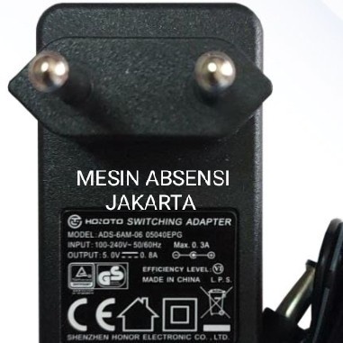 

Termurah Adaptor 5V 0.8A Adaptor Original Mesin Absensi Adaptor Fingerprint 12V
