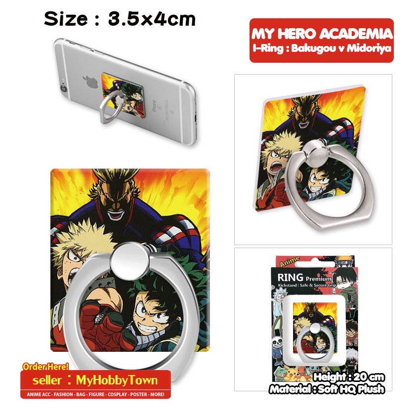 I Ring Phone Ring Holder Anime Boku No Hero Academia Bakugou Midoriya