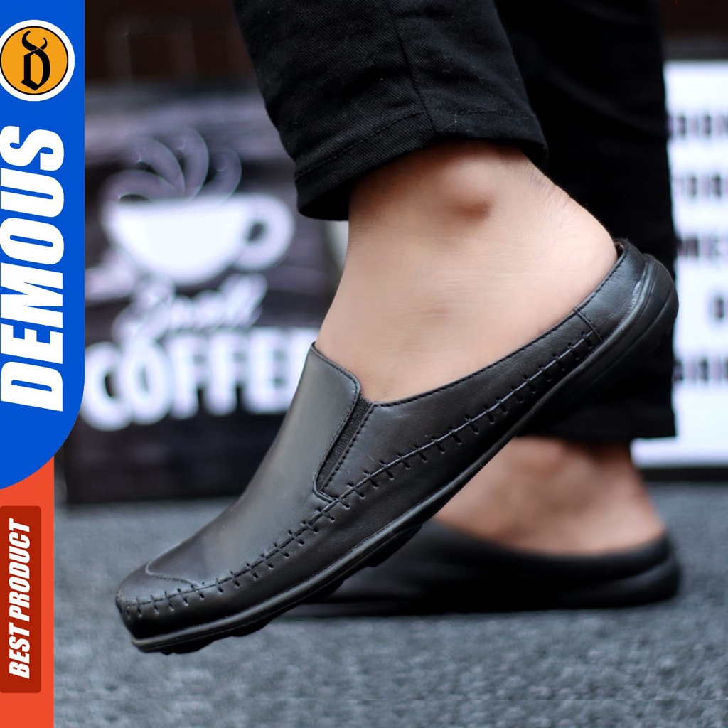 Sepatu Sandal Bustong Pria Casual Kulit Asli Original DEMOUS KAKAROT