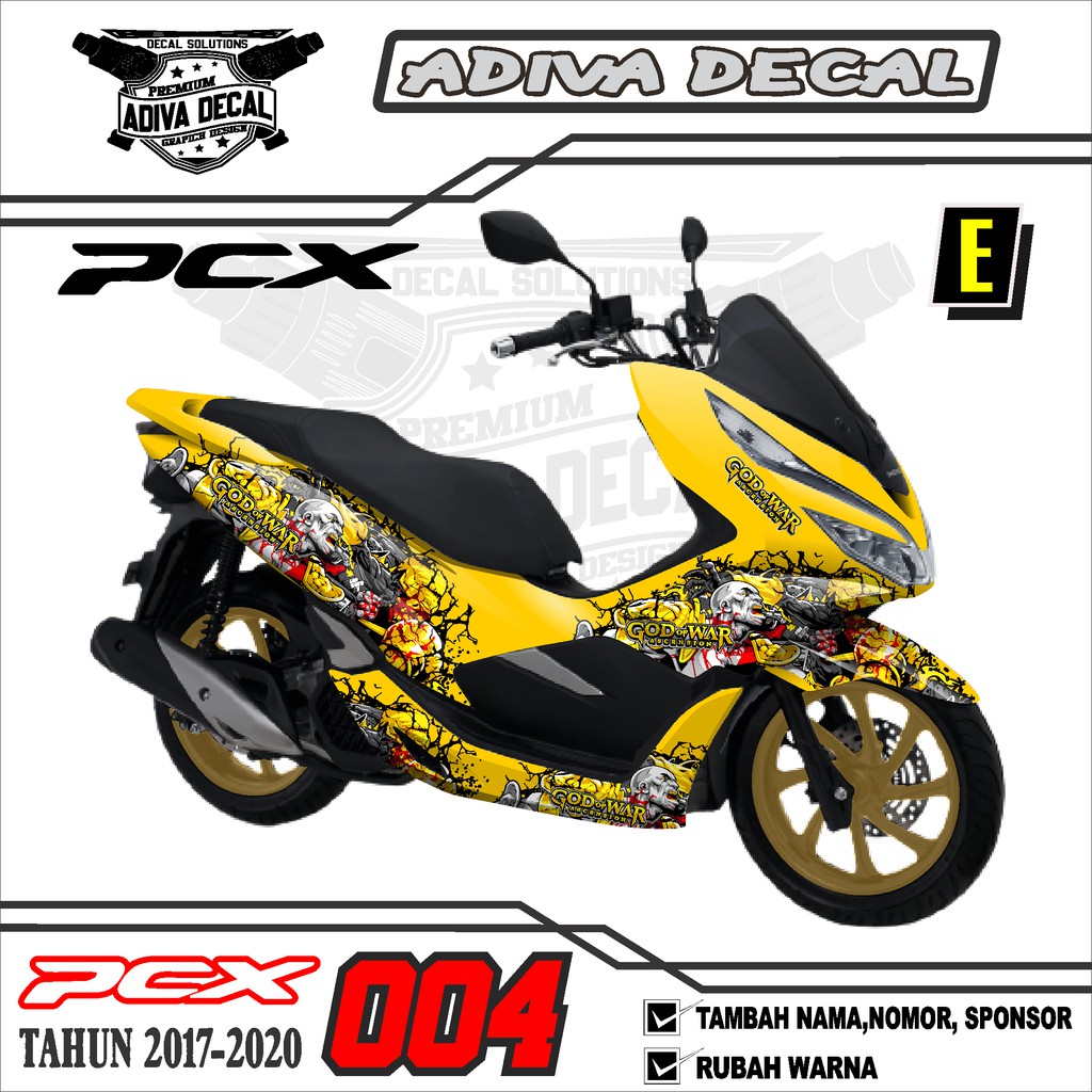 DECAL STICKER PCX GOD OF WAR 2017-2020 - DEKAL STIKER PCX 004